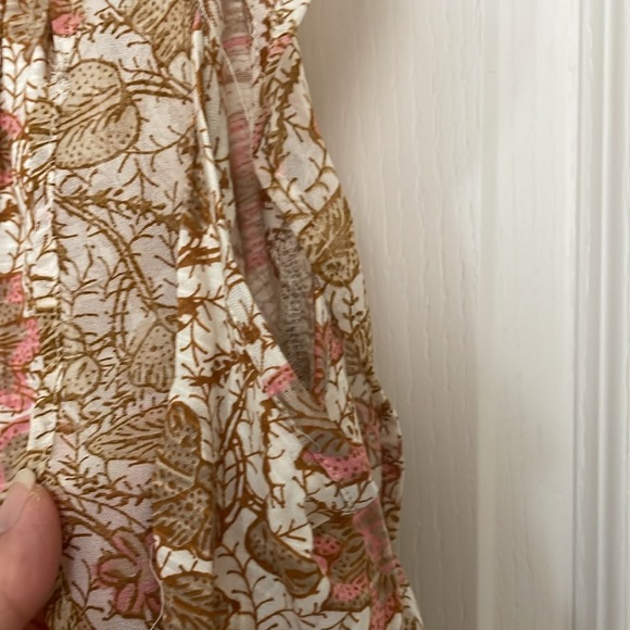 Lucky Brand cream with brown floral print top sz 3X - Picture 3 of 6